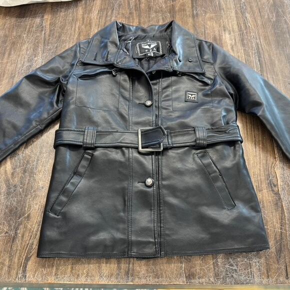 NEW "REPORTAGE" Leather Jacket, Made in Italy, Womens,Biker,Goth,FINAL SALE!!!! - Picture 5 of 16